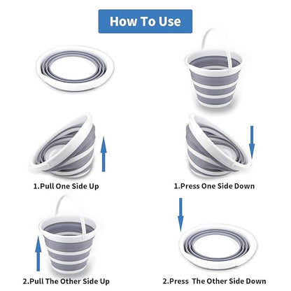 PVC Coated Collapsible Foldaway Bucket